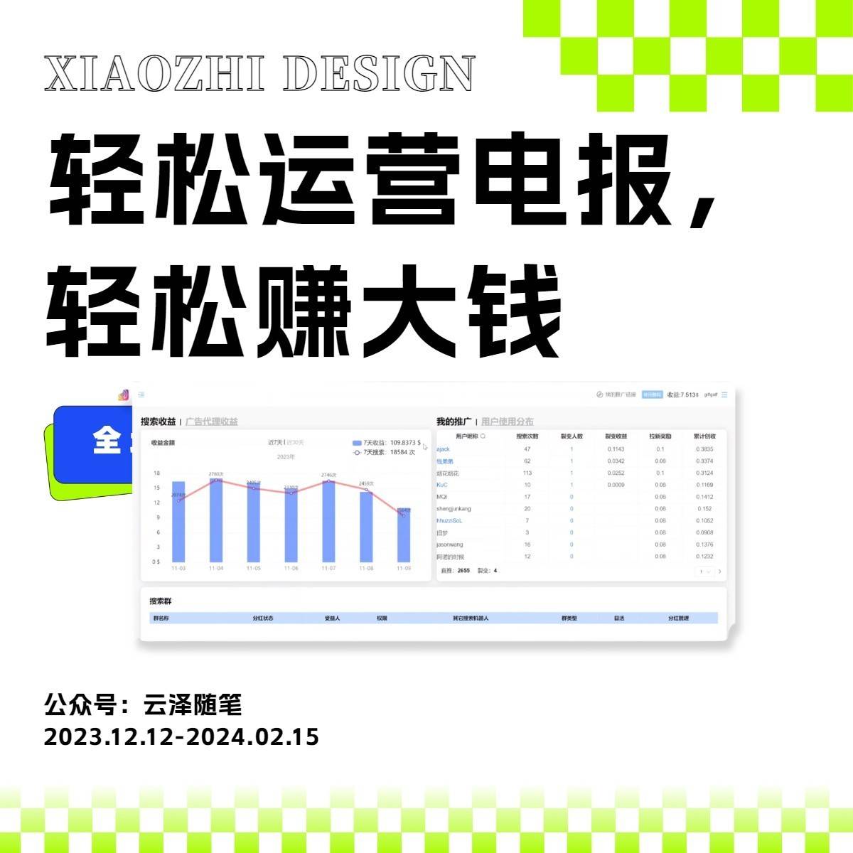 独家技巧!电报运营新风口,免费发送器+会员技巧,赚钱就是这么简单!-续财库